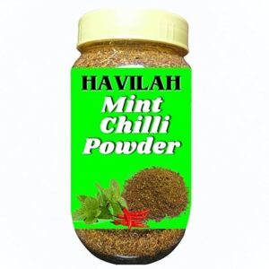 Havilah Mint  Chilli powder, 250 g , Mint Idli karam podi, Pudhina chilli Podi, Fibre Rich pudhina Karam Podi, Mint Spice Powder