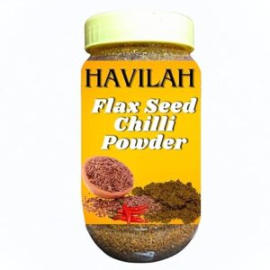 Havilah Flax Seed Chilli powder,250 g, Alsi Seeds Idli Milagai podi, Aali Vidhai Podi, Fibre Rich Idli Karam Podi, Idli podi,Avisa Ginjala Karam Podi, Superfood for Cooking, s