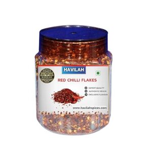 Havilah Chilli Flakes 450 gm - Red Chilli Flakes, Lal Mirch, Dry Red Chillies Whole, Red Mirchi, Flakes, Chili Flakes 450 g, Chilli Flakes 450 gm in Fresh, Perfect for Spicing Up Dishes.